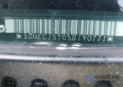 2003 Chevrolet Avalanche из США, поврежденный, VIN 3GNEC13T03G190771